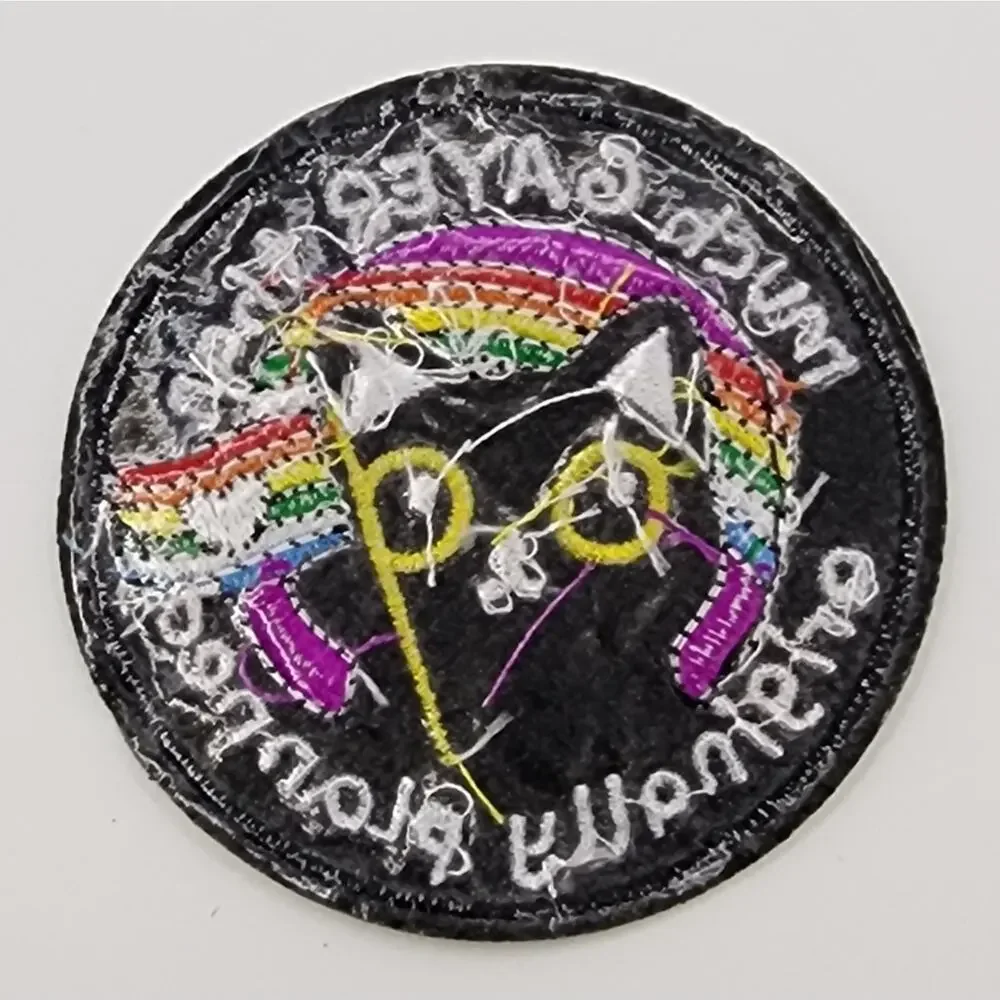 Much Gayer Than Originally Planned Rainbow Embroidered Iron or Sew on Patch 3